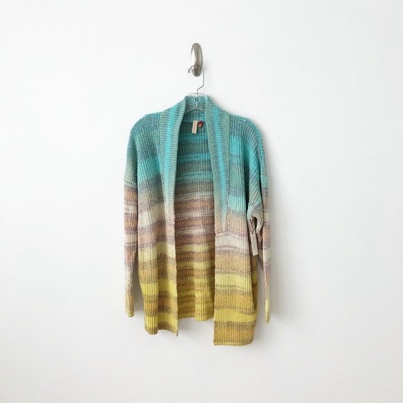 NWT Anthropologie Pilcro Space-Dyed Cardigan Rainbow - Picture 3 of 5